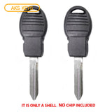 2008 - 2017 Chrysler Dodge Jeep VW Key Shell  "POD" - Y170-PT (2 Pack)