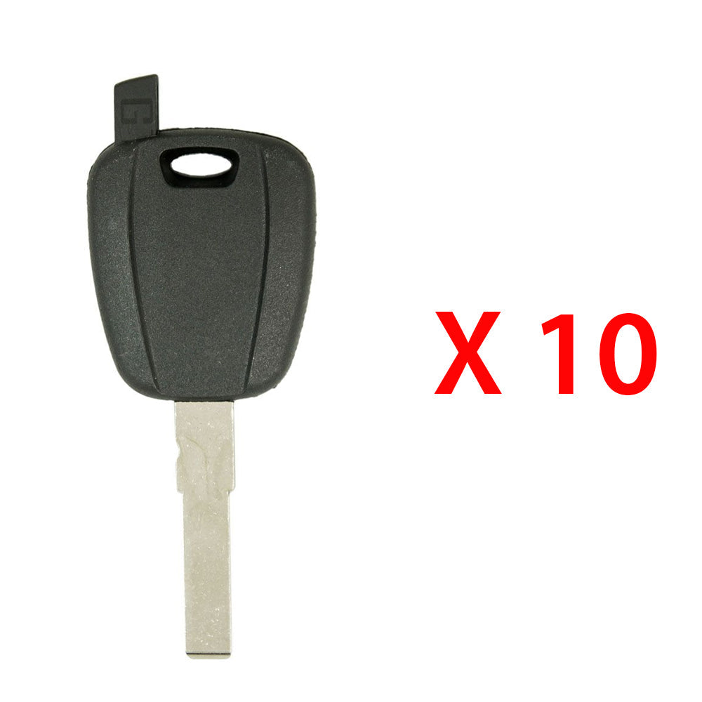 2012 - 2018 Fiat 500 RAM Promaster Transponder Key Shell - SIP22 (10 Pack)