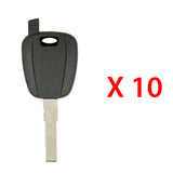 2012 - 2018 Fiat 500 RAM Promaster Transponder Key Shell - SIP22 (10 Pack)