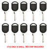 2000 - 2013 Ford Key Shell - H75 (10 Pack)