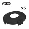 1993 - 2006 ASP Chrysler Dodge Jeep Small Face Cap for Door Lock Y155 Y160 Black P-44-202 (5 Pack)