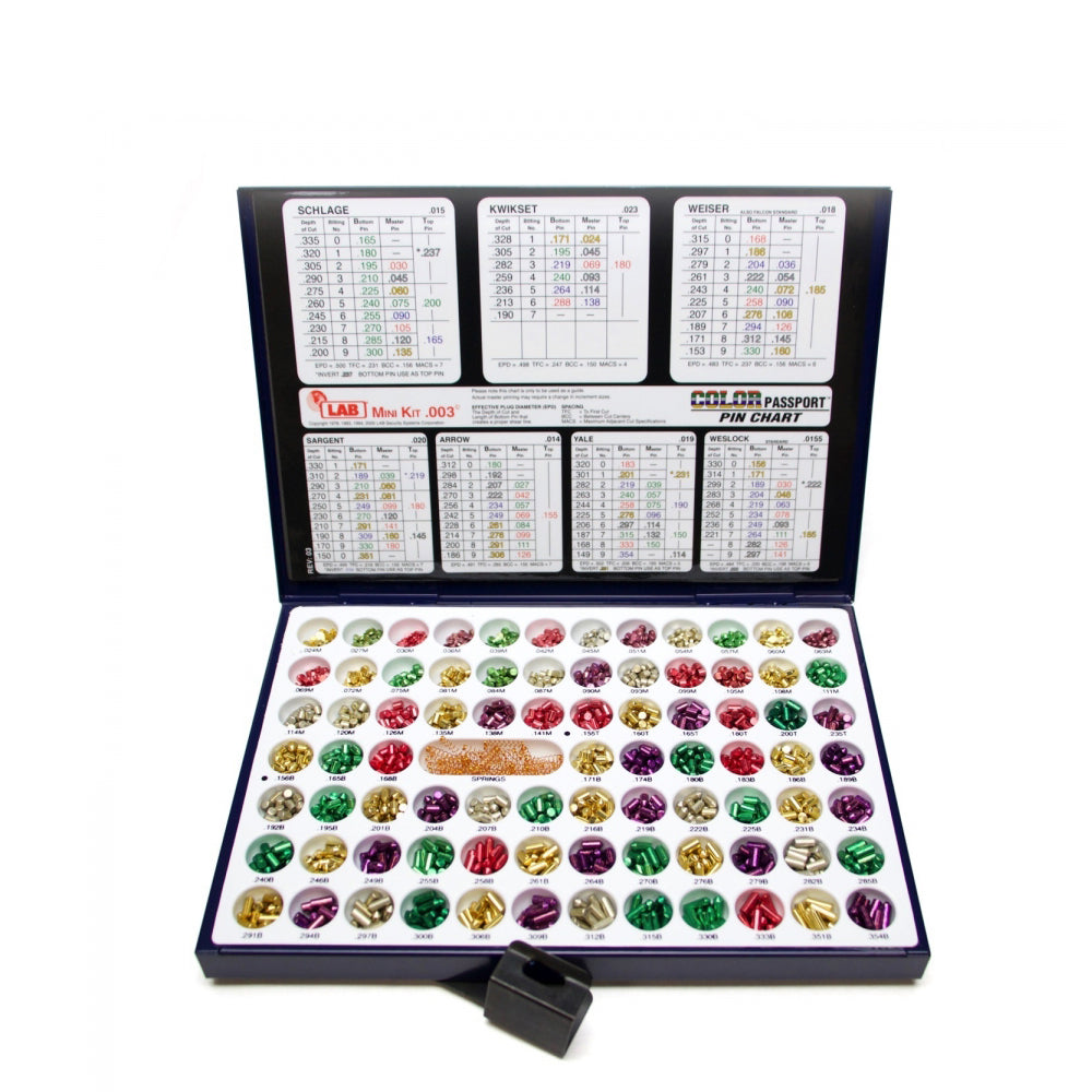 LAB LMK003 .003 Mini Universal Rekeying Pin Kit