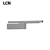 LCN - 4040SE-120VAL - Surface Door Closer - Slide Track Arm Standard With Hold Open - Adjustable Size 1-4 - Plastic Cover - Aluminum Painted - 120V (Grade 1)