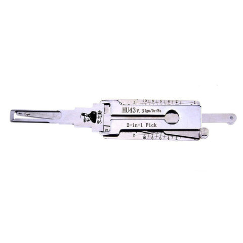 Loboo Idee LiShi HU56 2 in 1 Auto Auto Pick en Decoder Lock Pick Set voor Volvo/Mitsubishi, Slotenmaker Pick Lock Tool