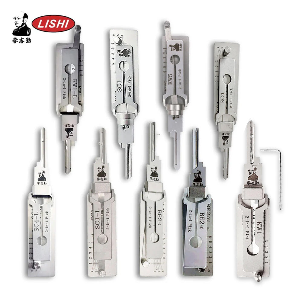 Original Lishi Tools Complete Residential Bundle KW1, KW1-L, KW5, SC1 ...