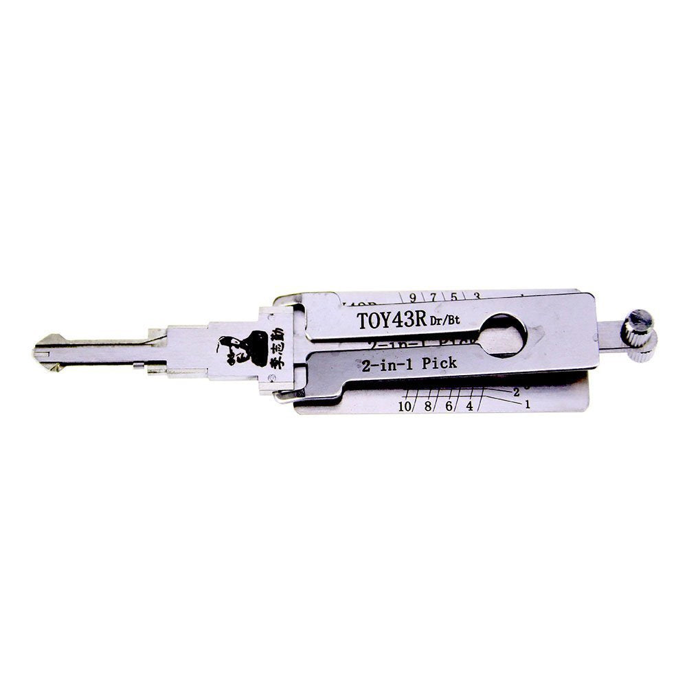 トシ Original Lishi TOY43R 2in1 Decoder and Pick for Toyota – Locksmith