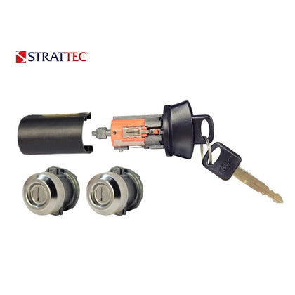 1996 - 2011 Strattec Ford Lincoln Mazda Mercury Doors and Ignition Coded Lock Set / 7012802