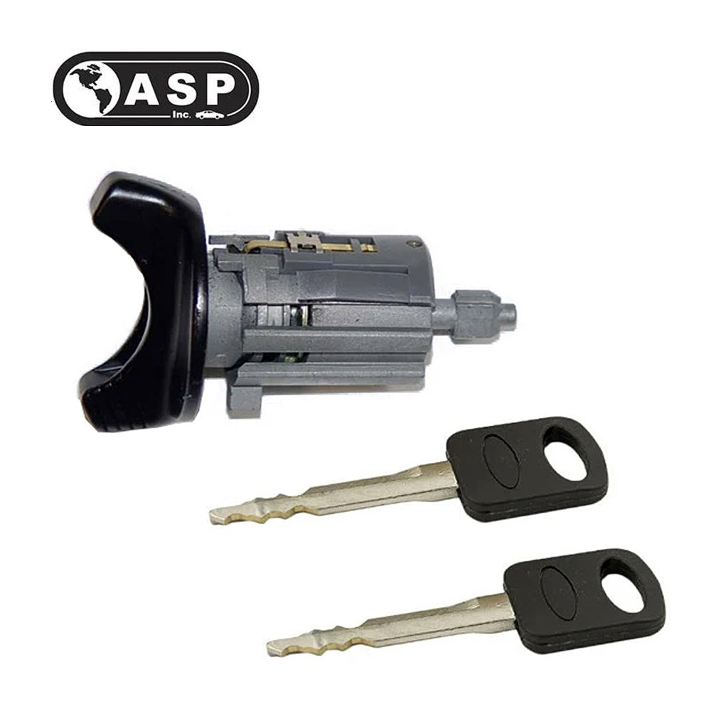 1990 - 1996 ASP Ford Ignition Lock Cylinder 10-Cut W/ Key Black C-42-140