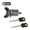 1990 - 1996 ASP Ford Ignition Lock Cylinder 10-Cut W/ Key Chrome C-42-150