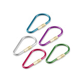 Lucky Line - 73701 - Anodized Oval Key Ring 2-3/8" long - Assorted - 1 Pack
