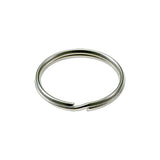 Lucky Line - 76602 - 1-1/4" Split Key Rings Multiple Keys Securely - Nickel-Plated Tempered Steel - 2 Pack