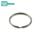 Lucky Line - 76602 - 1-1/4" Split Key Rings Multiple Keys Securely - Nickel-Plated Tempered Steel - 2 Pack