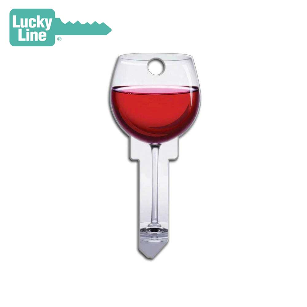 Lucky Line B108K Red Wine Key Shapesâ„¢ Kwikset (KW1) 5 Pack
