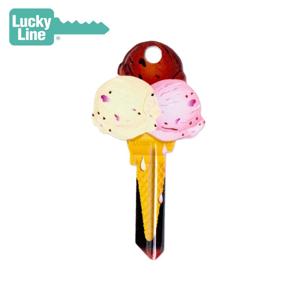 Lucky Line - B111S - Ice Cream Key Shapes - Schlage (SC1) - 5 Pack