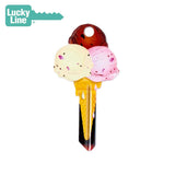 Lucky Line - B111S - Ice Cream Key Shapes - Schlage (SC1) - 5 Pack