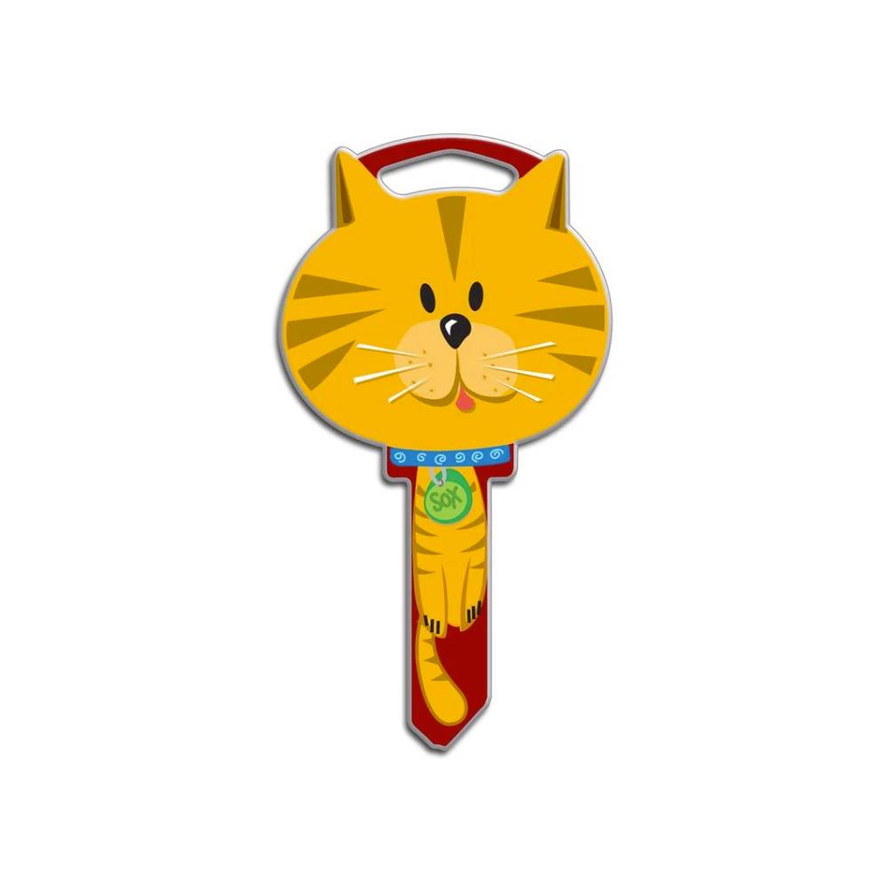Lucky Line - B115K - Cat Key Shapes - Kwikset (KW1) - 5 Pack