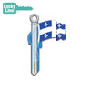 Lucky Line - B129K - Quebec Flag Key Shapes™ - Kwikset (KW1) - 5 Pack<