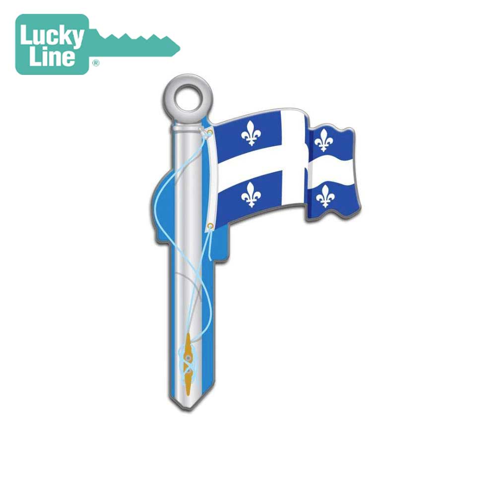 Lucky Line - B129S - Quebec Flag Key Shapes - Schlage (SC1) - 5 Pack