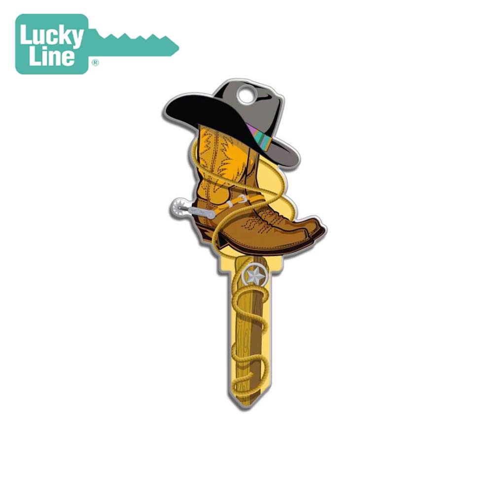 Lucky Line - B132K - Cowboy Key Shapes - Kwikset (KW1) - 5 Pack