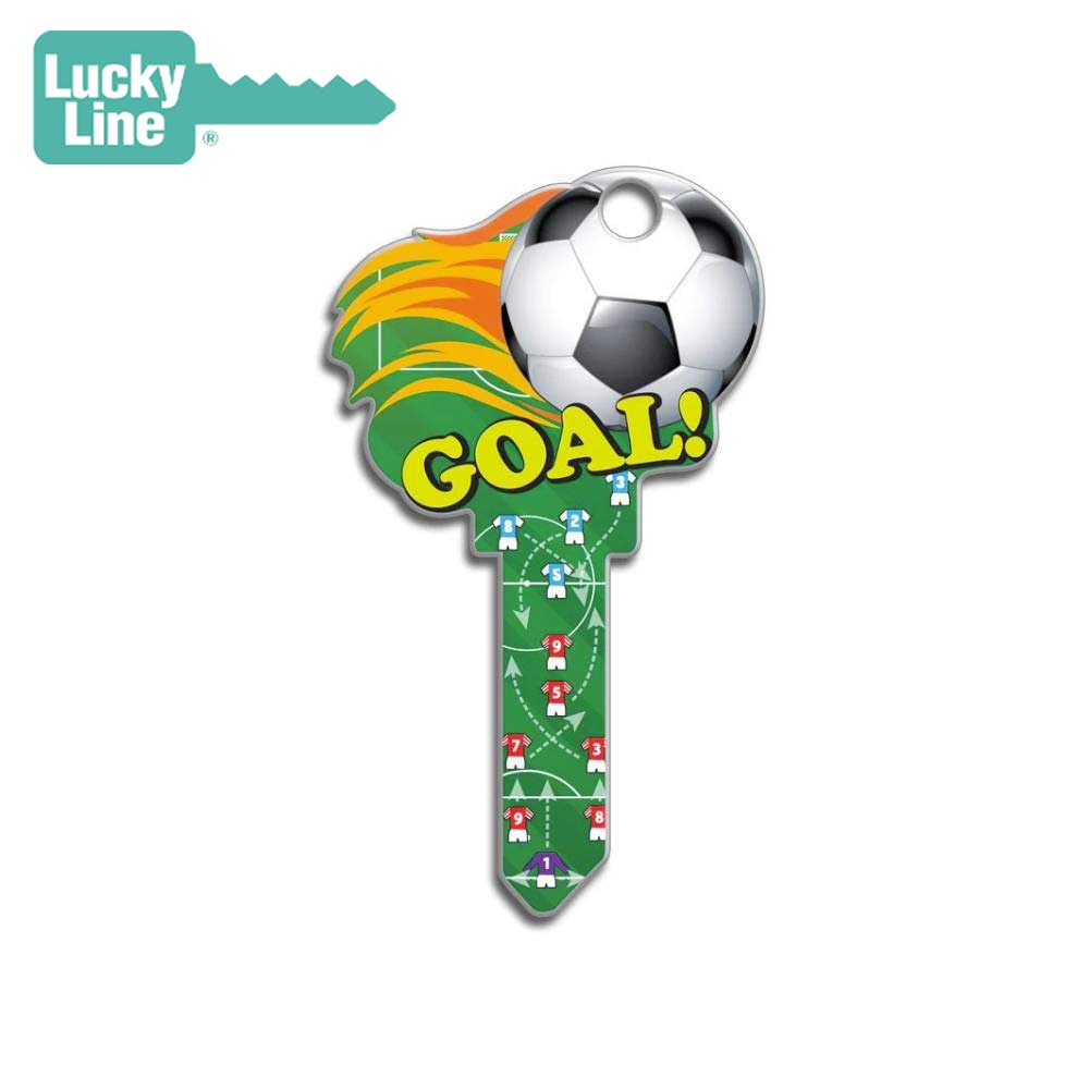Lucky Line - B135S - Soccer Key Shapes - Schlage (SC1) - 5 Pack