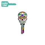Lucky Line - B136S - Sugar Skull Key Shapes -  Schlage (SC1) - 5 Pack