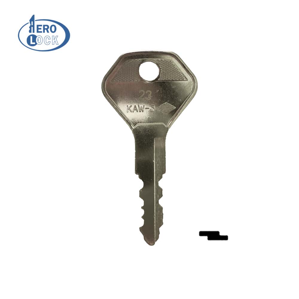 K□a AeroLock TO-33A (KW16CP) Kawasaki Motorcycle Try-Out Key Set 32
