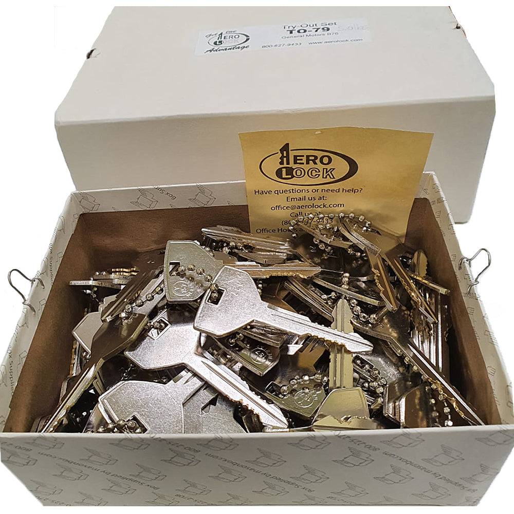 AeroLock TO-79 Try-Out Set for GM All Locks B88 - 128 Keys