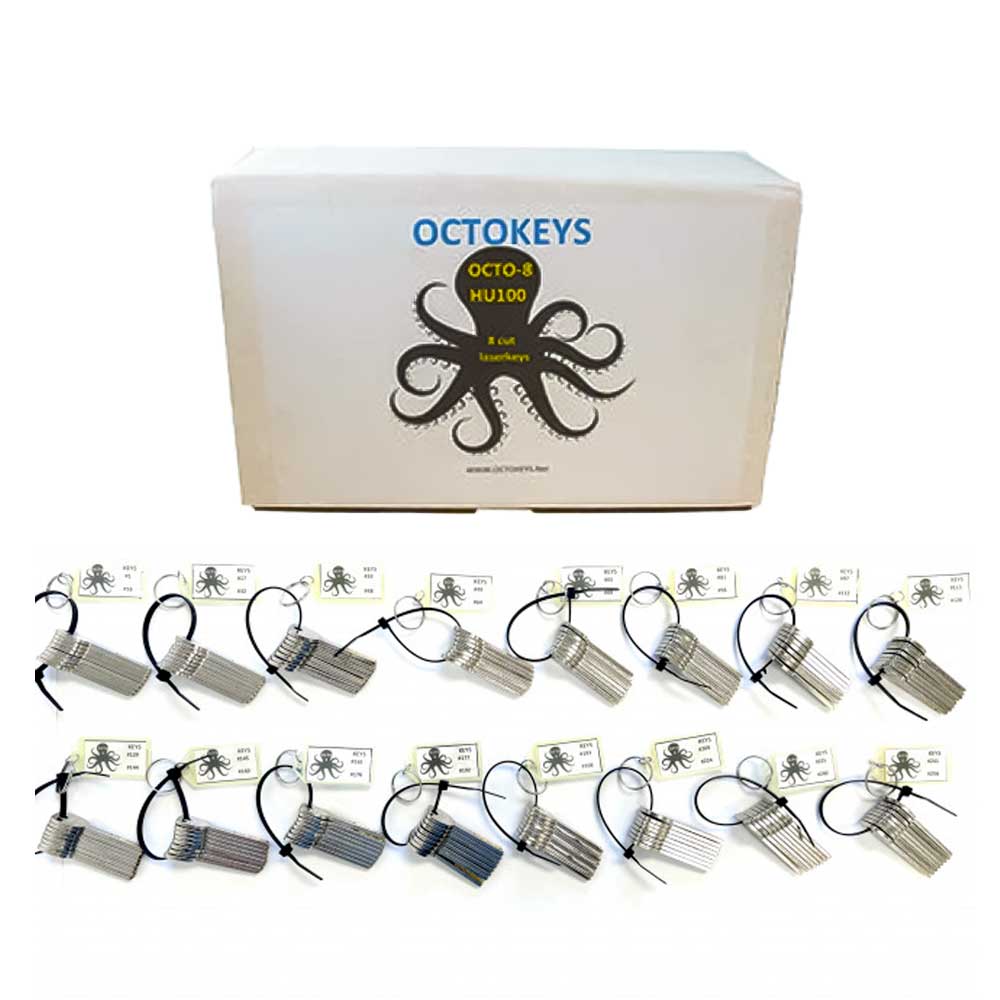 OCTOKEYS Origination System GM HU100 on the 8-Cut System Try-Out Set of 128 Keys