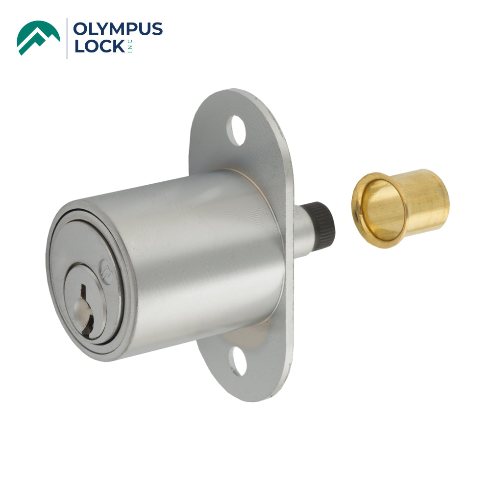 OLYMPUS LOCK  - 300SD - Sliding Door Plunger Lock - N Series National - 26D - Satin Chrome - KA 915