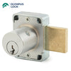 OLYMPUS LOCK  - 500DR - Cabinet Door Deadbolt Lock - CCL R1 - 15/16" Cylinder - Satin Chrome - KA 4T2 - Grade 1