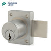 OLYMPUS LOCK  - 700S - Cabinet Door Deadbolt Lock - 1-1/8" - Schlage C - 26D - Satin Chrome - KA 101 - Grade 1