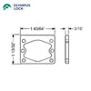 OLYMPUS LOCK  - WP20 ( 3 / 16" ) Spacer For 7/8” Barrel Diameter Locks - White Plastic