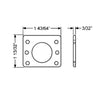 OLYMPUS LOCK  - WP21 ( 3 / 32" ) Spacer For 7/8” Barrel Diameter Locks - White Plastic