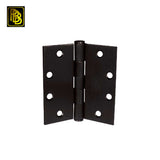 PBB - PB814040800R - Plain Bearing Full Mortise 4.0x4.0" 800 US1D 1/4"RC Black Powder Coat Architectural Steel Hinge Grade 3