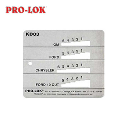 PRO-LOK Key Decoder – GM/ Chrysler/ Ford & 10cut (KD03)