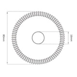 P-1070 - High Grade HSS M35 80mm (84°) Angle Milling Cutter for JMA, Silca & Keyline