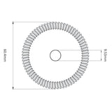 P-721 - High Grade HSS M35 60.4mm (80°) Angle Milling Cutter for Ilco KD14, JMA ECCO & Keyline 101