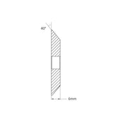 P-983 - High Grade Solid Carbide 60mm (40°) Angle Milling Cutter for JZ