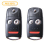AKS KEYS Aftermarket Remote Flip Key Fob for Acura MDX RDX 2007 2008 2009 2010 2011 2012 2013 3B FCC# N5F0602A1A (2 Pack)