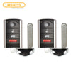 AKS KEYS Aftermarket Smart Remote Key Fob for Acura TL 2009 2010 2011 2012 2013 2014 4B FCC# M3N5WY8145 (2 Pack)