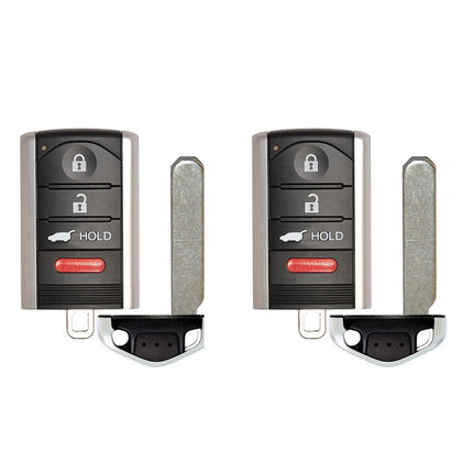 AKS KEYS Aftermarket Smart Remote Key Fob Hatch for Acura ZDX 2010 2011 2012 2013 4B FCC# M3N5WY8145 (2 Pack)