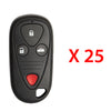 AKS KEYS Aftermarket Keyless Remote Fob for Acura TL CL 1999 2000 2001 2002 2003 4B FCC# E4EG8D-444H-A (25 Pack)