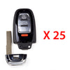 AKS KEYS Aftermarket Remote Key Fob W/O Comfort Access for Audi 2009 2010 2011 2012 4B FCC# IYZFBSB802 (25 Pack)