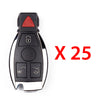 AKS KEYS Aftermarket Smart Remote Key Fob for Mercedes Benz 1997 - 2014 4B W/ Panic FCC# IYZ-3312 (25 Pack)