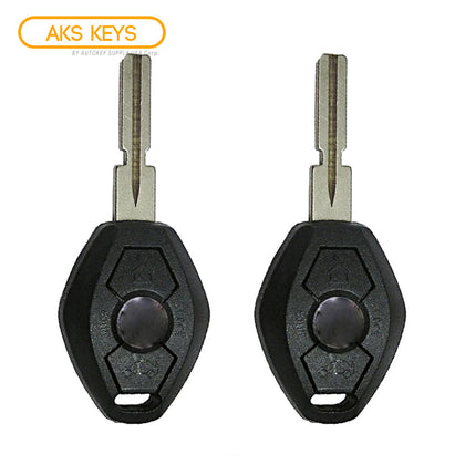 AKS KEYS Aftermarket Remote Key Fob for BMW 2000 2001 2002 2003 3B FCC# LX8 FZV - 315Mhz (2 Pack)