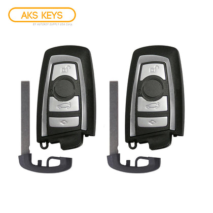 AKS KEYS 2009 - 2018 BMW Smart Key 4B Fob FCC# YGOHUF5662 - Aftermarket (2 Pack)
