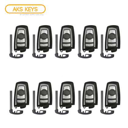 AKS KEYS 2009 - 2018 BMW Smart Key 4B Fob FCC# YGOHUF5662 - Aftermarket (10 Pack)