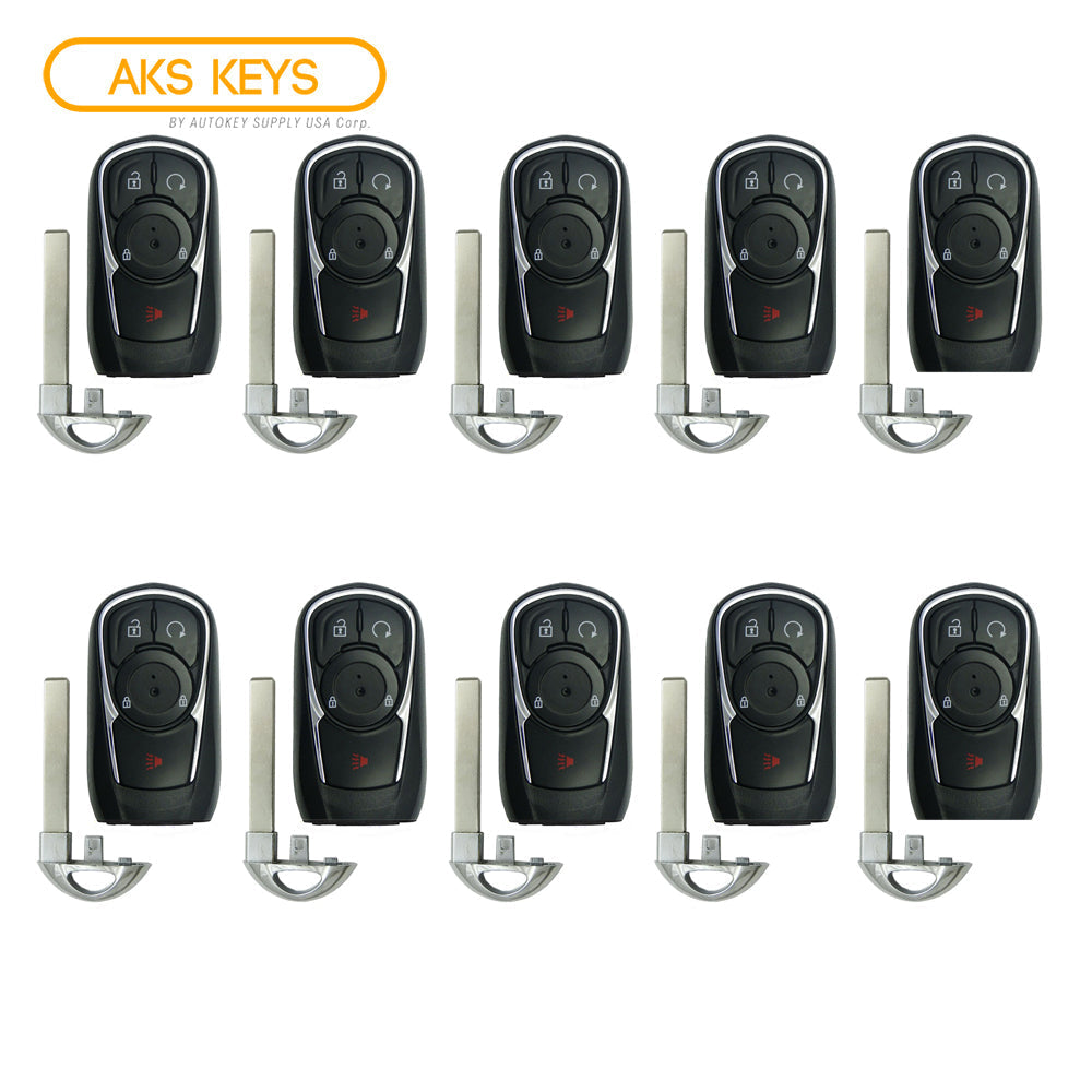 2018 - 2020 Buick Regal Smart Key 4B Fob W/ Remote Start FCC# HYQ4EA - 13511629 (10 Pack) - Aftermarket