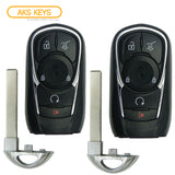 2018 - 2019 Buick Enclave Smart Key 5B Fob W/ Hatch & Remote Start FCC# HYQ4EA - 13521090 (2 Pack) - Aftermarket