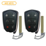 AKS KEYS Aftermarket Smart Key Fob for Cadillac Escalade 2015 2016 2017 2018 2019 2020 6B FCC# HYQ2AB (2 Pack)